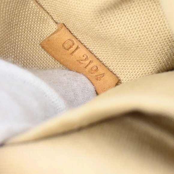 LOUIS VUITTON Siracusa MM Shoulder Bag Damier Azur Leather White N41112 39FC108